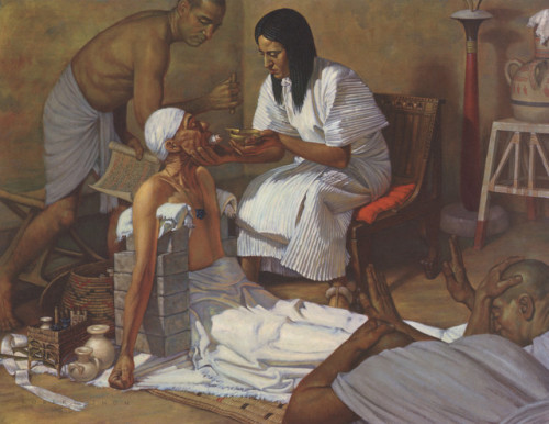 Medicine in Ancient Egypt, from “The History of Medicine”, 1952Robert Thom (American, 19