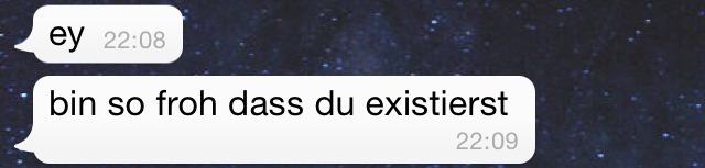 verlier ich dich , verlier ich mich.