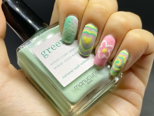 PASTEL MIX’N’MATCH ~I really like this mint polish and overall the colors match so 