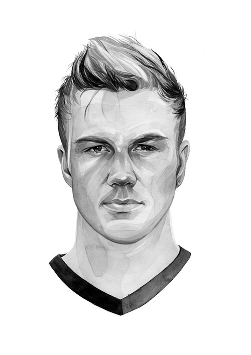 The Six Who Could Change Everything For Issue Two of the superb Rabona Magazine, illustrator Kate Co