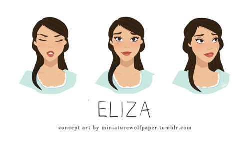 I re-sketched my Eliza in a format more suitable for animations/movement. She’s such a cinnamo