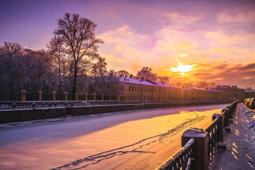 Winter at Moyka River, Saint Petersburg - More Saint Petersburg here