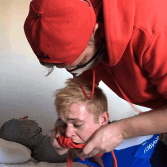 gaggedchav:This kidnap role play turned out really good, we all had a lot of fun.Starring @boundupbo