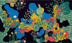 igormag: Josef Frank (Swedish, born Austria, 1885–1967), textile design Anakreon, 1930s.