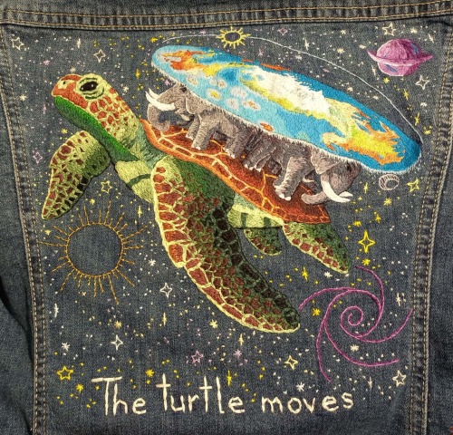 arkodianart:arkodian:I wanted to get into embroidery last year and of course the first project that popped into my head was a massive one. So here’s the masterpost for the Discworld jacket I’m currently working on. The plan is to have at least