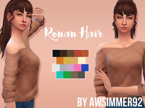 awsimmer92: Ronan Hair Hello! I just bought Get Famous and love the bangs so I decided to make a new