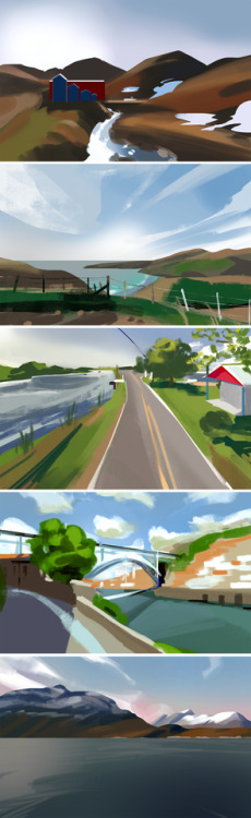 2nd Week of google street view studies. Starting to mix up brushes! tumblr/facebook/etsy/instagram/t