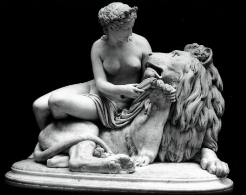 life-imitates-art-far-more:Guillaume Geefs (1805-1883)“The Lion in Love” (1851)MarbleThe