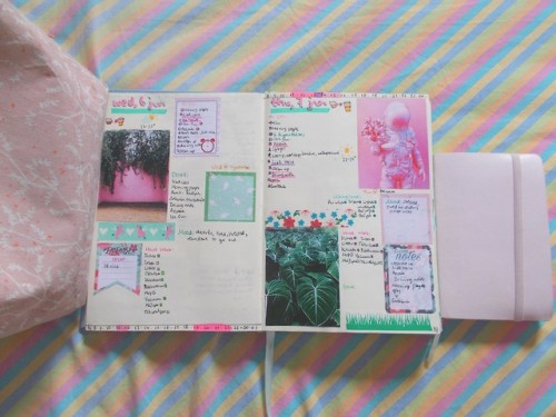 caffeinatedanxietywordvomit:Some spreads from this month. I am less than ten days away from possibly