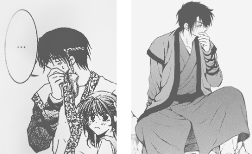 Hakyona parallel: Hak, after Yona’s confession (ch. 3 x ch. 177)