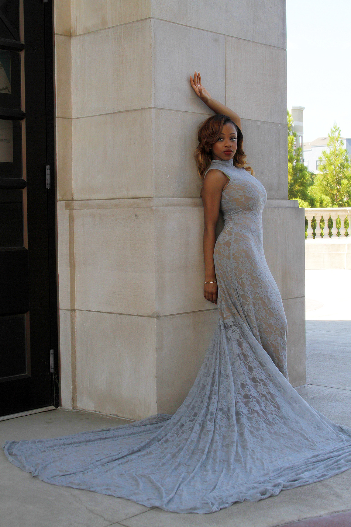 blackfashion:  What are you wearing?  custom made dress by: Raqi CarterKeisha, 22,