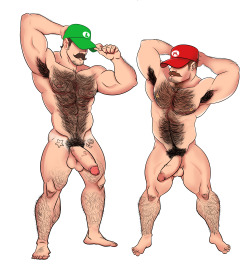 hotmenftw:  Mario Bros bara fanart by me