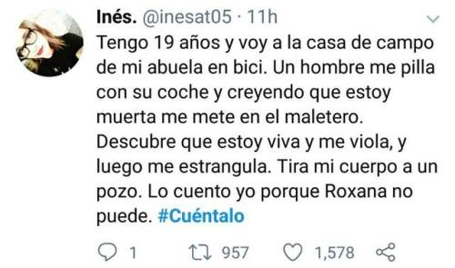 On Twitter, women are sharing stories of sexual abuse by using the hashtag #Cuentalo (Spanish for #S
