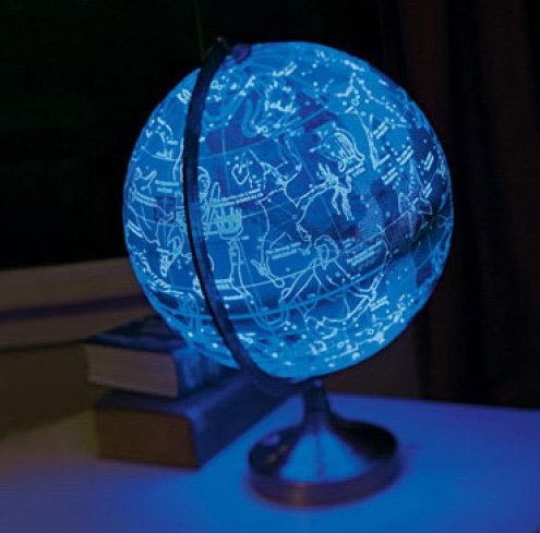 mohala-sumiko: spellingchek: odditymall:This globe shows Earth during the day, and changes to conste