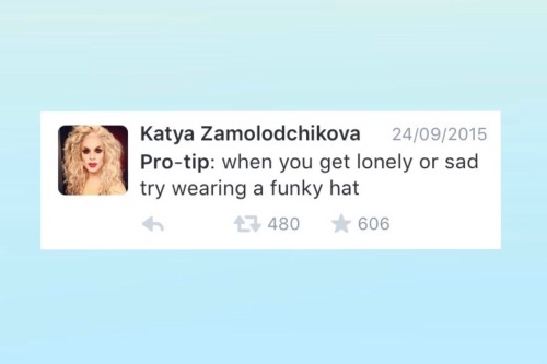 rpdr8 - Pro-tip - Follow Katya on Twitter.