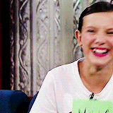 miliebobbybrown:(ﾉ◕ヮ◕)ﾉ*:･ﾟ✧ *:･ﾟ✧ Millie Bobby Brown+Laughing