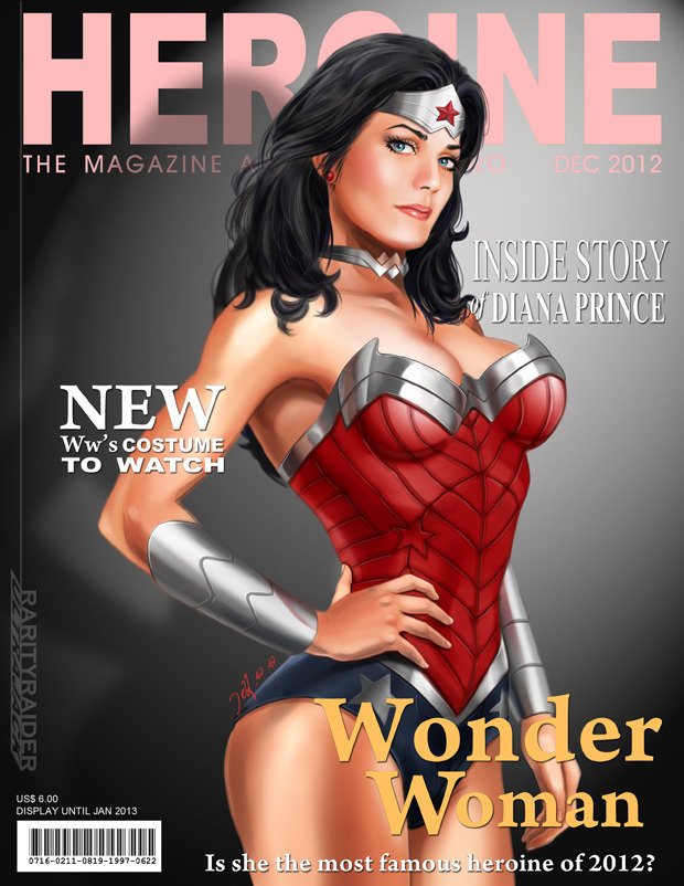 senseorsensuality:  Wonder Woman Magazine Cover by ~Ultrajack 