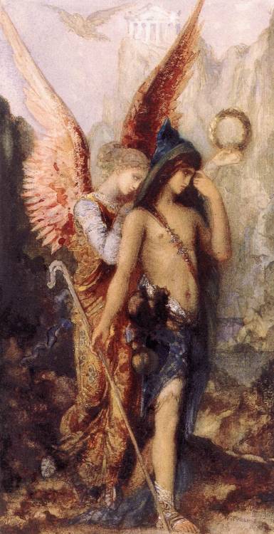 The Voices, 1867, Gustave MoreauMedium: gouache,watercolor,paper