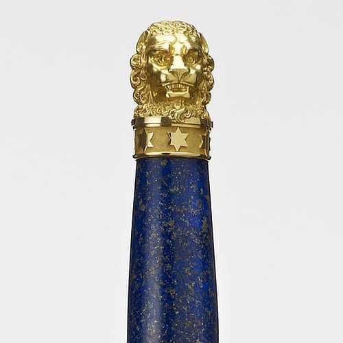 art-of-swords:  Robe Sword (with scabbard and baldric)Dated: 1800-02Maker: Nicolas Noël Boutet (1761-1833)/Manufacture de VersaillesCulture: FrenchMedium: gold, lapis lazuli, mechanically-watered steel. Scabbard: wood, mother-of-pearl framed in gold.