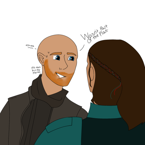 This Because I Was Watching The Believer And Definitely Sensed Mayfeld Flirting With Cara And Din Getting