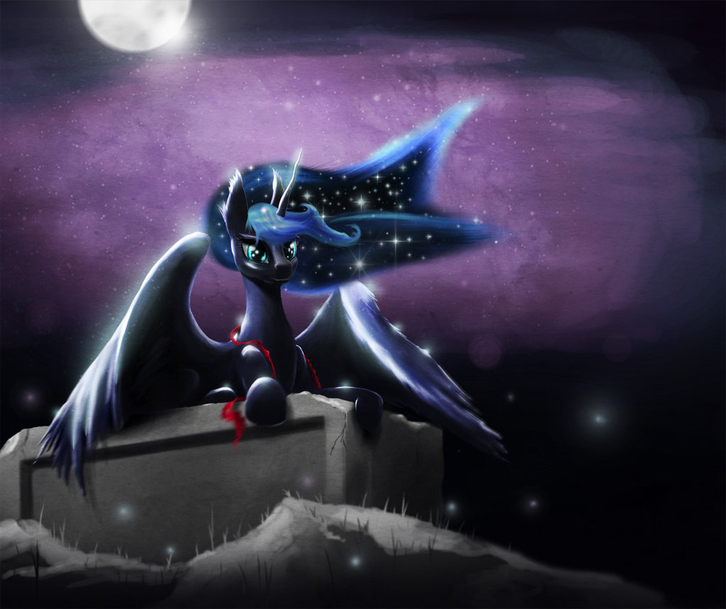 that-luna-blog:  Luna at night by akurion  Pretty Lulu~ &lt;3