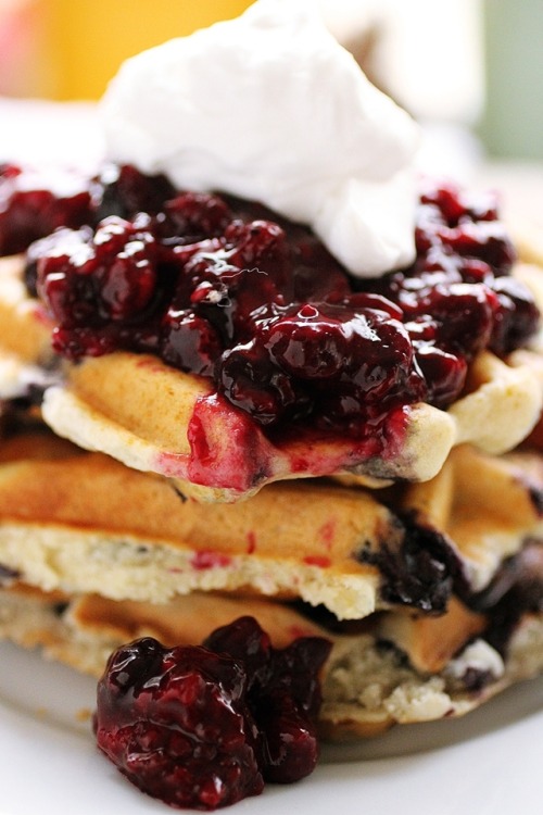 Triple Berry Waffles