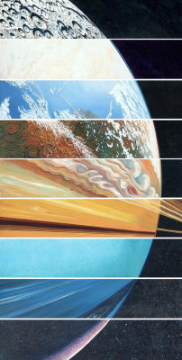 spaceexp:  All the planets aligned into one