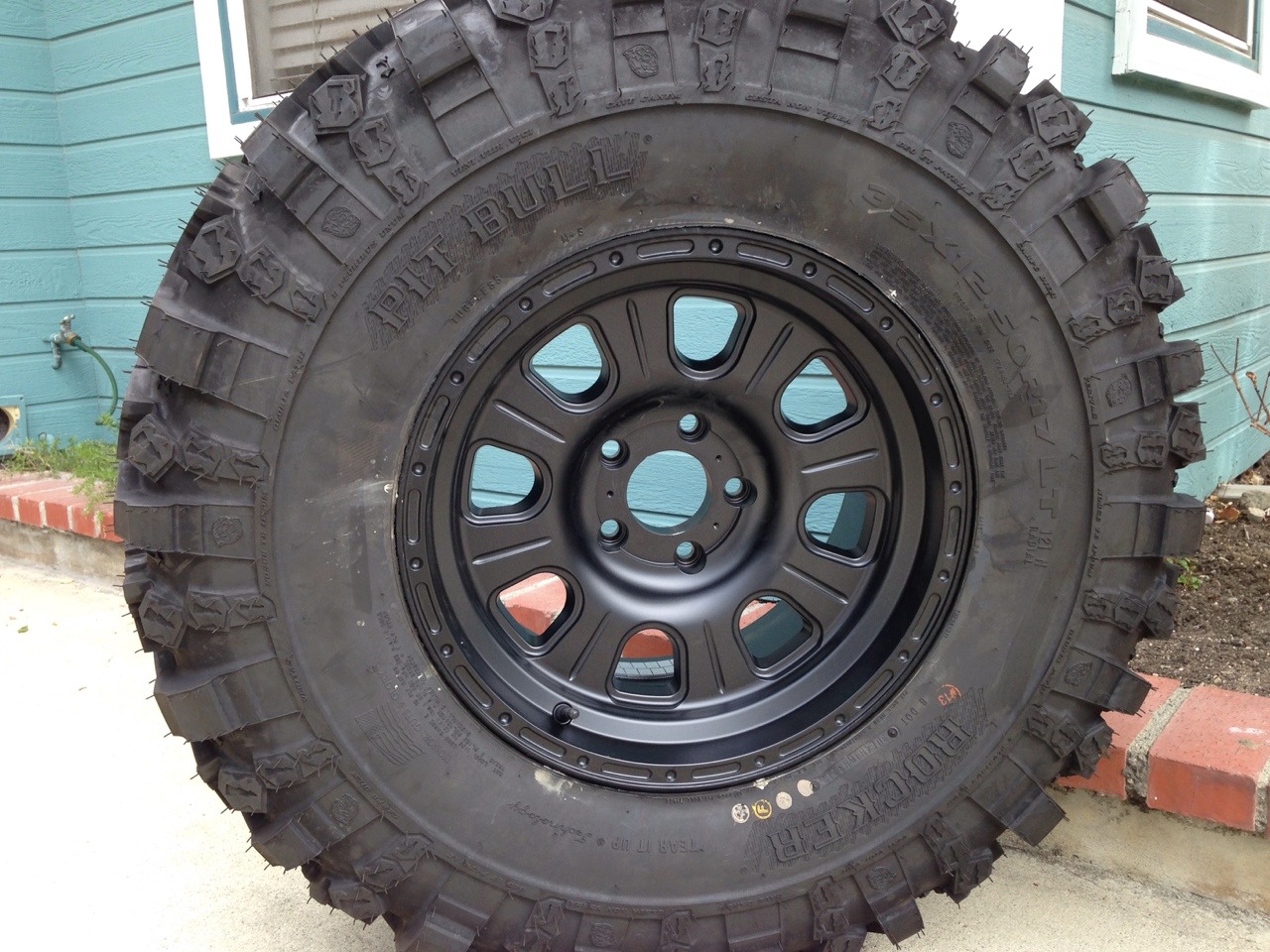 bendercustoms:  35x12.50x17 Pit Bull Rockers on 17x9 Raceline Monster 893’s! Black