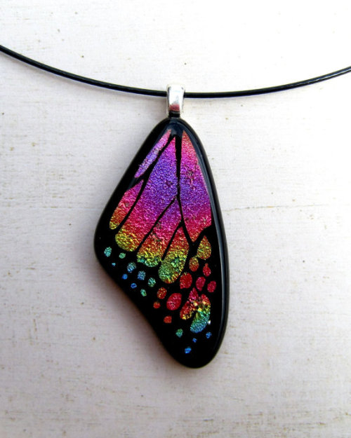 Fly on Forged WingsHandcrafted fused glass butterfly wings - Materials Dichroic Glass  © Fused Elega