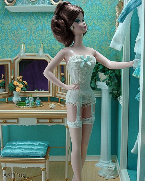 XXX  Barbie Boudoir in aqua  photo