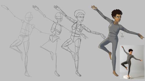 A Test Of The Process. Reference Image From Https://line-of-action.com/