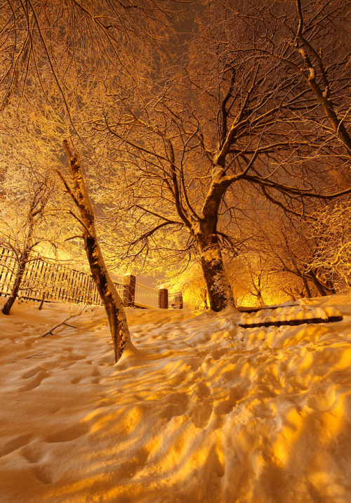 Snow covered steps by - Hob - on Flickr.Wallsend, England