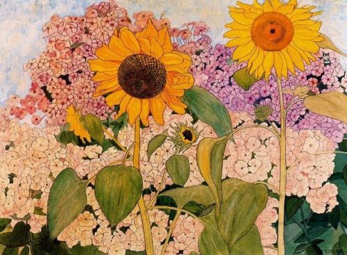 loumargi:“Sunflowers” by Ernest Bieler (1863-1948, Switzerland)