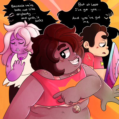 “Us worse gems stick together, right?”“That’s why we’re the best.”