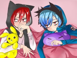 lichtanjekylland:  Red sleepy ash and blue mary would be bros 