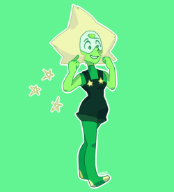 khilavanilla:Really hoping Peridot gets star hair, sorry Dorito hair fans :(