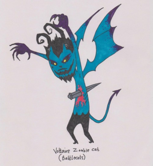Battlecats Is One Of My Favourite Computer Games And Zombie Cat Is My Favourite Cat. So A Mash Up Was