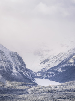 nicholasdyee:  Lake Louise on Flickr. The Lake and Chateau as seen from the Lake Louise Ski Hill. Set: Mountains Facebook | Flickr | 500px | Society6 | Bēhance | Twitter  I would sit and smoke here for days&hellip;Niceee