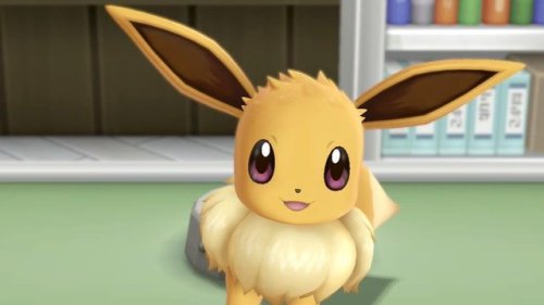 I got the Let’s Go Eevee Nintendo Switch Bundle as a gift today! Look how cute she is;;