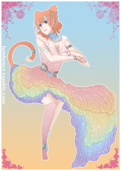 I didn’t have a ‘redo’ for this one but I just really wanted to do a rainbow dress for Neon Katt of 