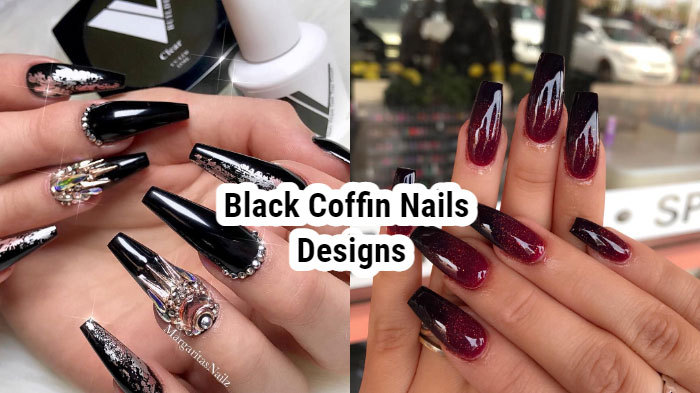 Rainbownails Black Coffin Nails Designs Ideas Nail Art 4u Rainbownails Black Coffin Nails Designs Ideas Nail Art 4u