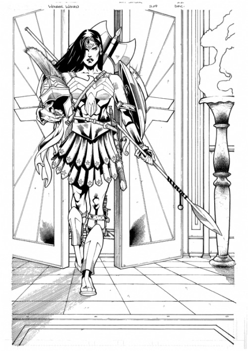 Let It Come by Drew Edward Johnson, inks by Ray Snyder  From Wonder Woman #209