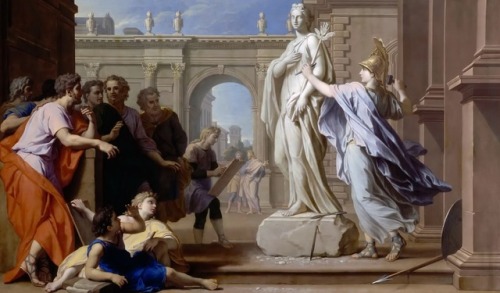 Minerva Teaches Sculpture to the People of Rhodes, René-Antoine Houasse, before 1688
