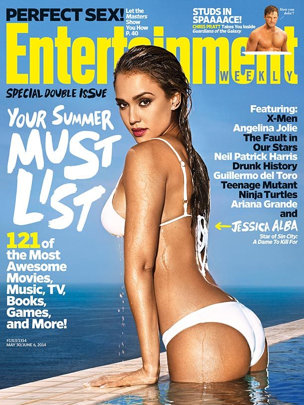 Who better to heat up our Summer Must List cover than Jessica Alba, the midriff-baring star of Frank Miller’s ‘Sin City: A Dame to Kill For’?
Photo Credit: Matthias Vriens-McGrath for EW.
