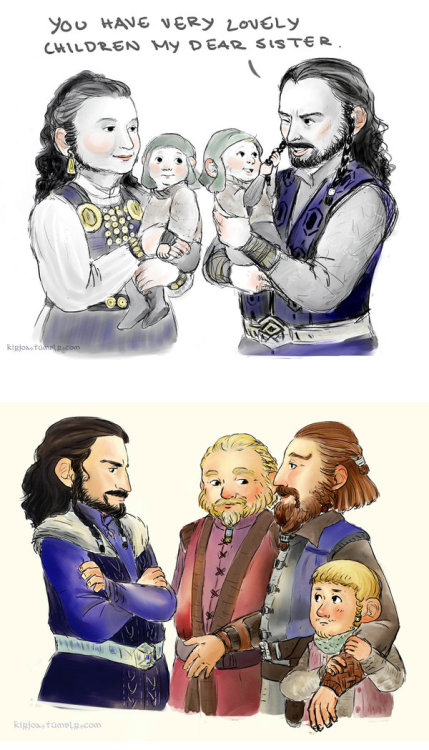 henneth-annun-ru:some dwarves by ~Oikeus- Дис, Фили, Кили, Торин- Торин, Дори, Нори, Ори