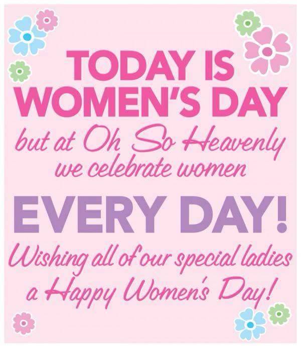 Today, world women&rsquo;s day, let&rsquo;s not get down girls.