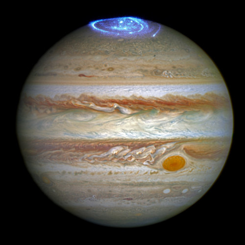 space-pics:Hubble Captures Vivid Auroras in Jupiter’s Atmosphere by NASA Goddard Photo and Video