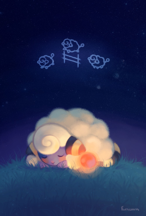 fluffysheeps:Do Mareeps dream of electric sheep?Also available on Redbubble!! ヾ(´▽｀*)ﾉ☆