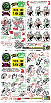 etheringtonbrothers:Yesterday was #SkillUpSunday! We kicked things off with a BRAND NEW TUTORIAL: How to THINK When You Draw SHOULDER ARMOUR!And join us on OUR TWITTER EVERY SUNDAY for #SkillUpSunday, as we have TONS more FREE TUTORIALS,REFERENCE SETS