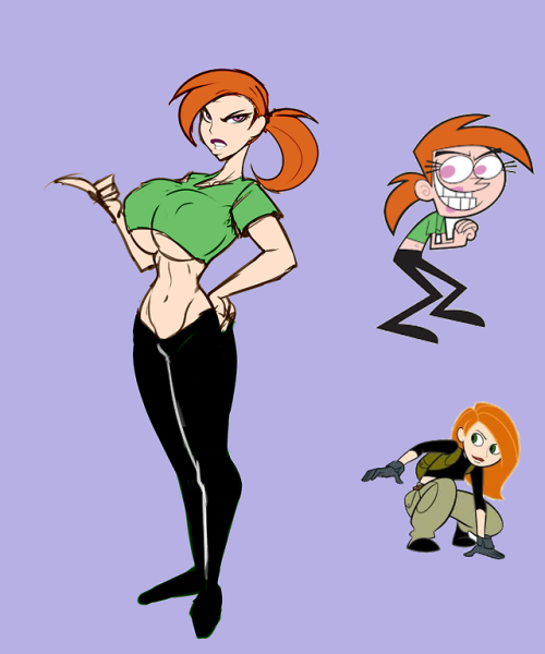ber00: doodle Vicky (Fairly OddParents) in Kim Possible style [Patreon]  [Picarto Stream Channel]